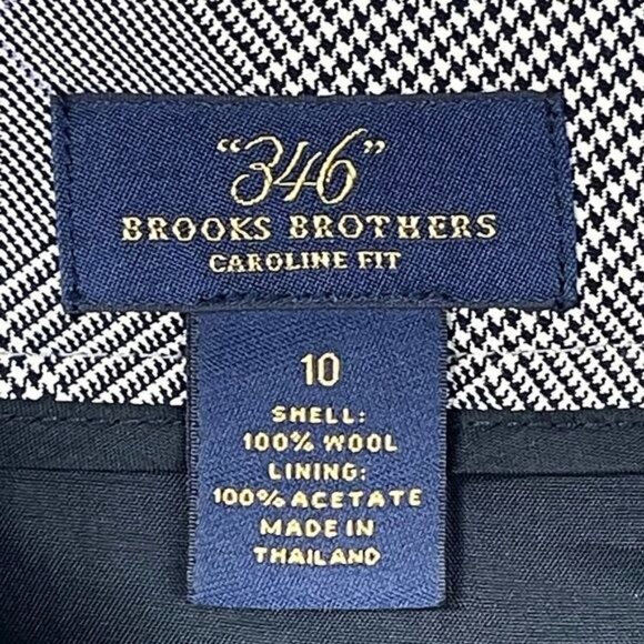 Brooks Brothers gray Plaid Suiting Pants 100% Wool  10 - Picture 5 of 9